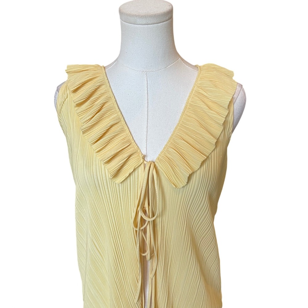 Zara Butter Yellow Two Piece Matching  Set Size S NWT Dainty‎ Coquette Feminine - Picture 12 of 16